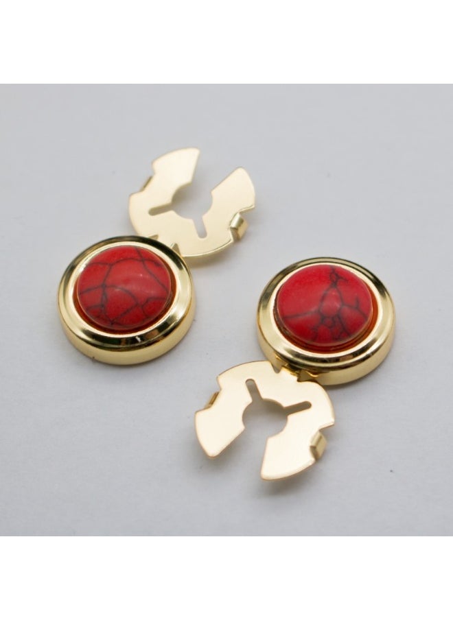 Baroque Cufflinks Elegant Metal Design for Men8 8