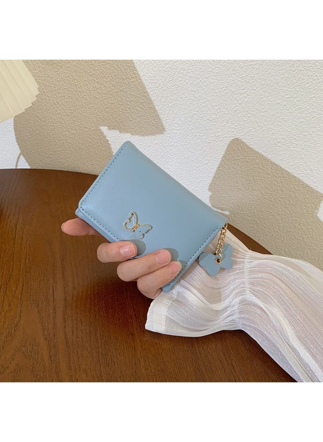 Korean Wallet Female Short ins Simple Student Multi-card Large Capacity Card Bag Zero Wallet
