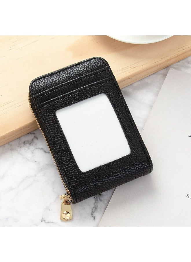 Card Bag Lady Korean Anti-degaussing Solid cColor Driving License Mini Simple Multi-functional Compact Card Bag Card Cover Female