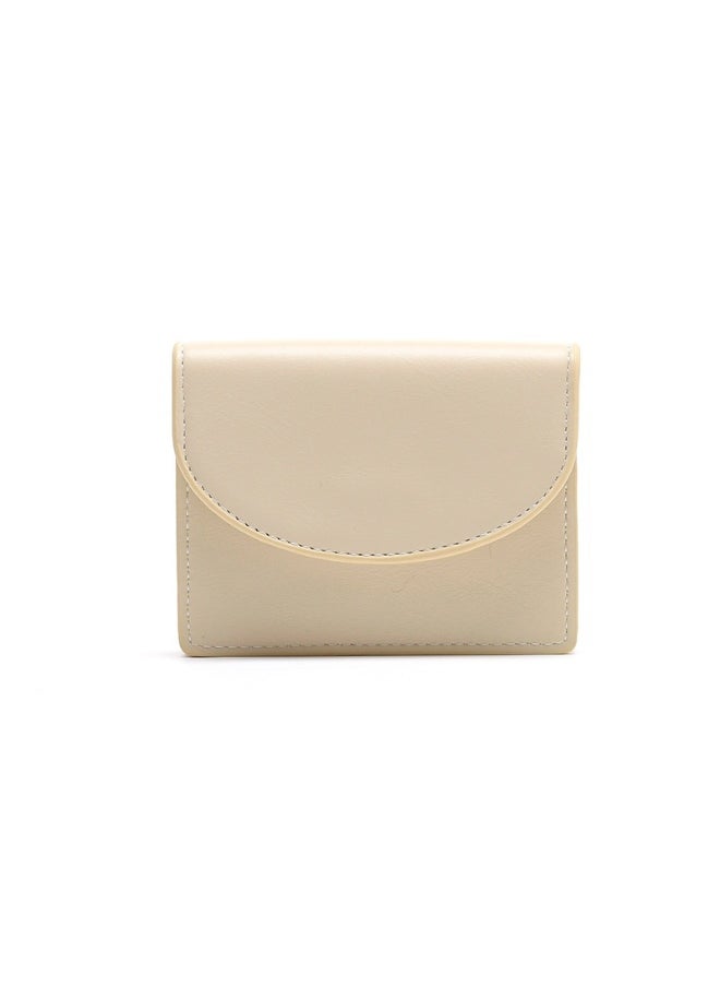 Korean Small Purse Women's Purse Short Folding Thin Solid Color Simple Student Fashion Wallet