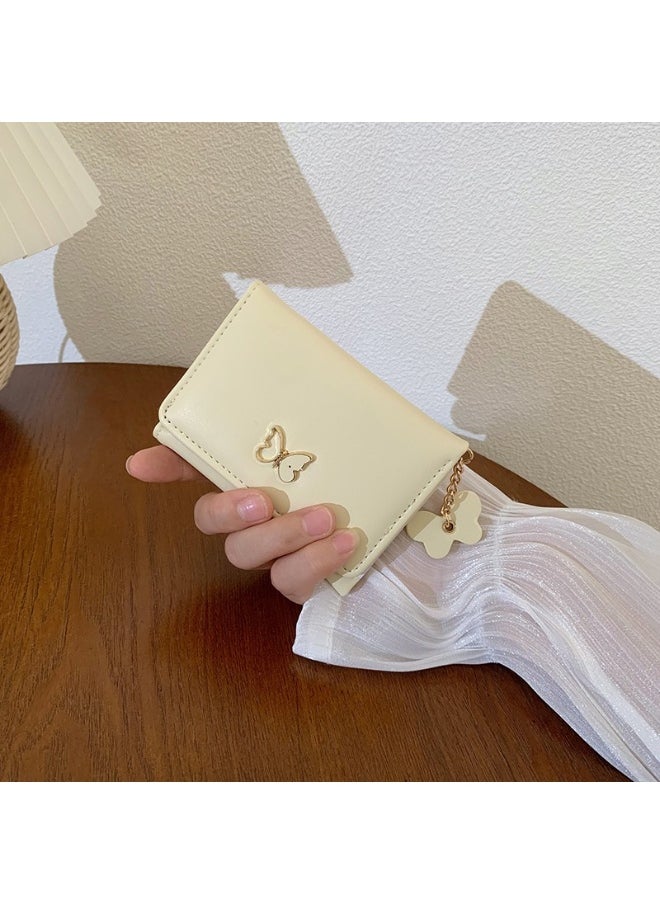 Korean Wallet Female Short ins Simple Student Multi-card Large Capacity Card Bag Zero Wallet