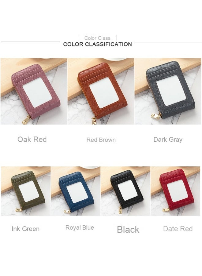 Card Bag Lady Korean Anti-degaussing Solid cColor Driving License Mini Simple Multi-functional Compact Card Bag Card Cover Female