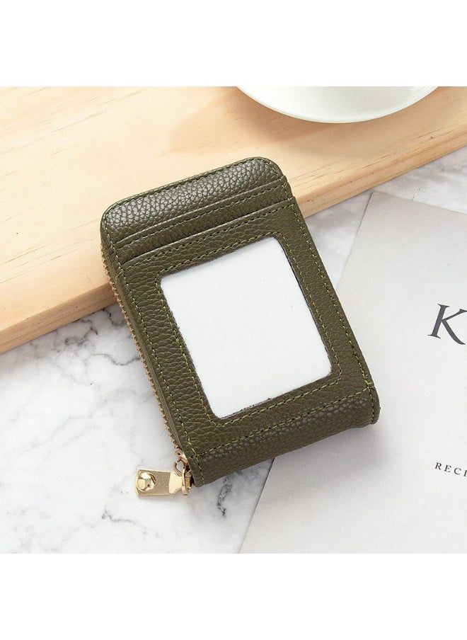 Card Bag Lady Korean Anti-degaussing Solid cColor Driving License Mini Simple Multi-functional Compact Card Bag Card Cover Female