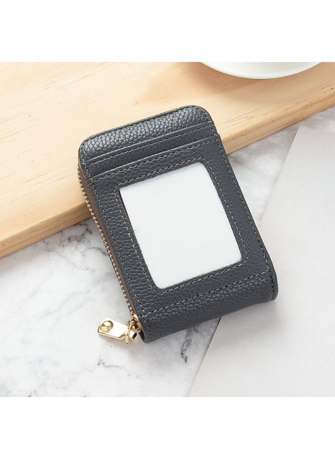 Card Bag Lady Korean Anti-degaussing Solid cColor Driving License Mini Simple Multi-functional Compact Card Bag Card Cover Female