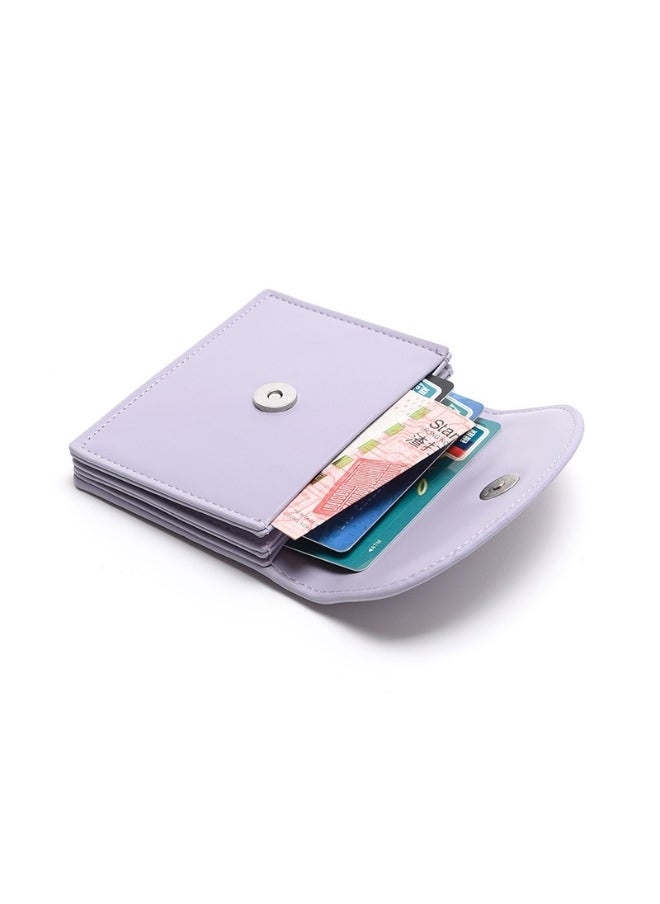 Korean Small Purse Women's Purse Short Folding Thin Solid Color Simple Student Fashion Wallet