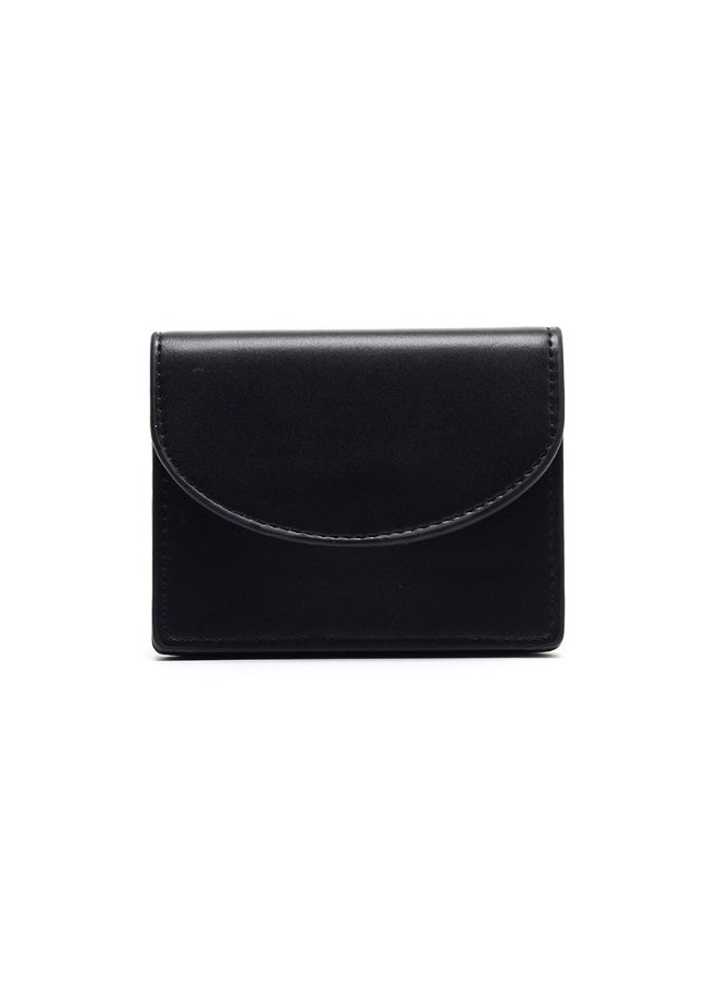Korean Small Purse Women's Purse Short Folding Thin Solid Color Simple Student Fashion Wallet
