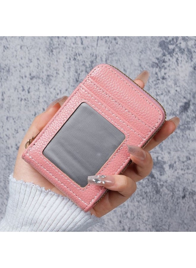 Multi-salad Chain Credit Card Bag 12 Card Slots Anti-theft Wallet Women's Small Card Holder Purse Wallet