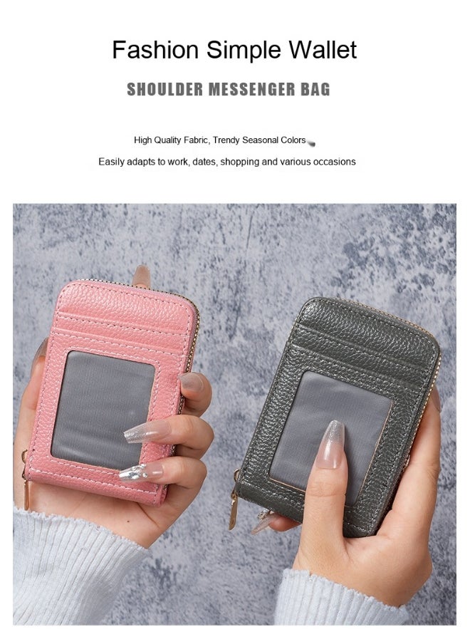 Multi-salad Chain Credit Card Bag 12 Card Slots Anti-theft Wallet Women's Small Card Holder Purse Wallet