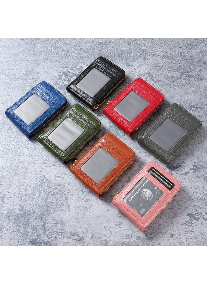 Multi-salad Chain Credit Card Bag 12 Card Slots Anti-theft Wallet Women's Small Card Holder Purse Wallet
