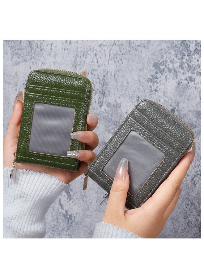 Multi-salad Chain Credit Card Bag 12 Card Slots Anti-theft Wallet Women's Small Card Holder Purse Wallet