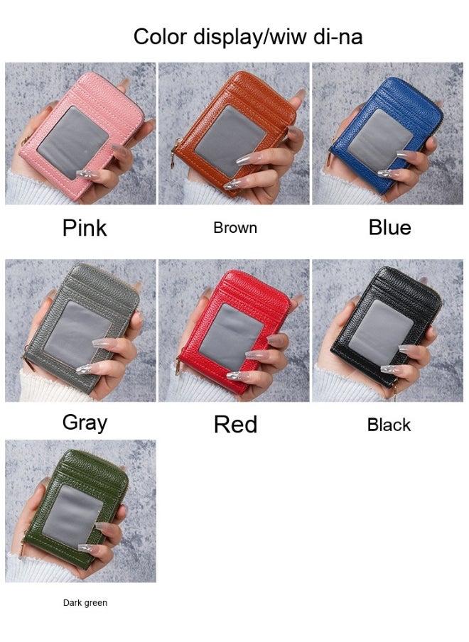 Multi-salad Chain Credit Card Bag 12 Card Slots Anti-theft Wallet Women's Small Card Holder Purse Wallet