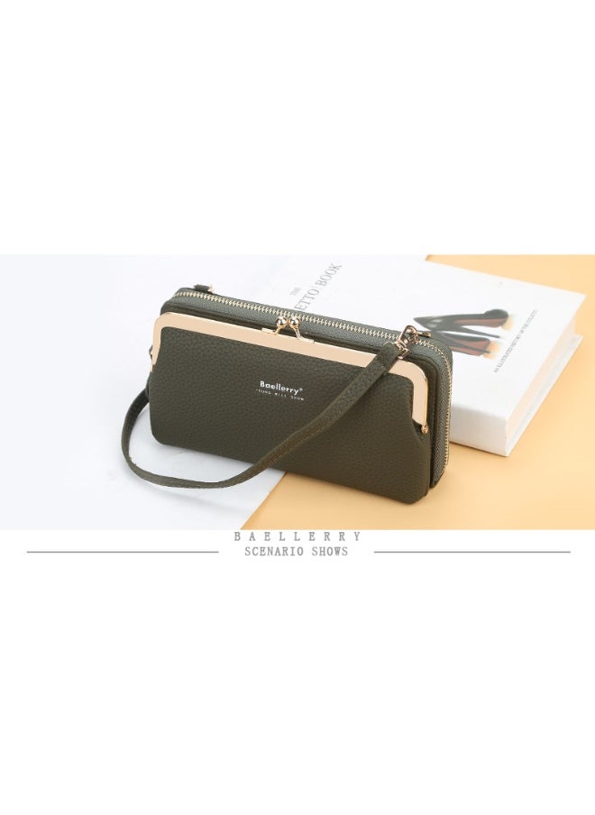 Mobile Phone Bag for Women Fashion Bag Zipper Shoulder Bag Skew Straddle Purse Zipper Purse for Women