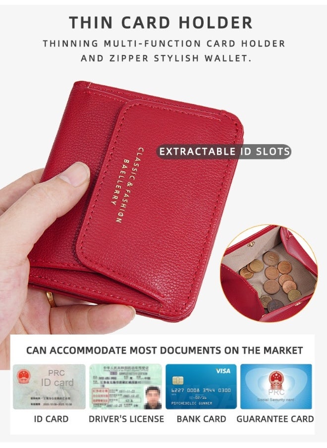 Women's Wallet Short Fashion Multi-card Coin Purse Youth Coin Bag Card Bag