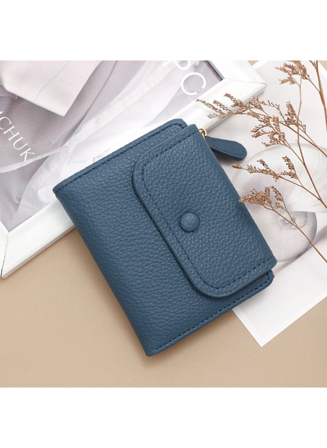Zipper Coin Purse Niche Creative Multi-functional Card Bag Fashion Lychee Pattern Women's Short Purse