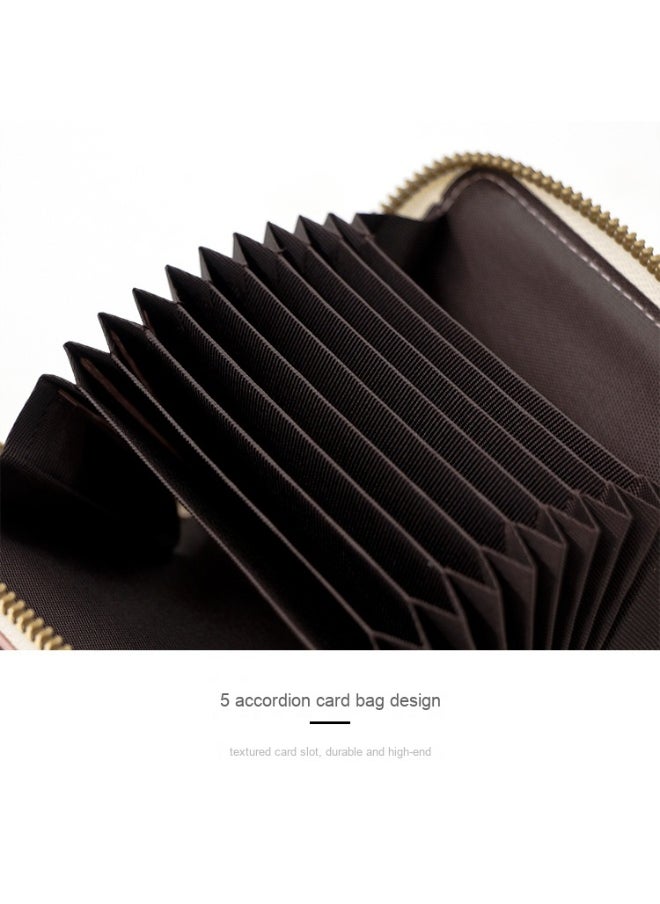 Women's Short Purse Fresh And Simple Pu Color Organ Card Bag