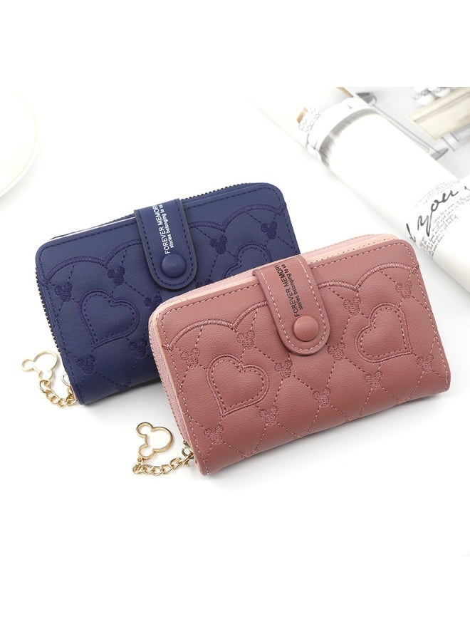 Women's Purse Fashion Women's Mid-length Zipper Buckle Purse Clutch Purse Coin Purse