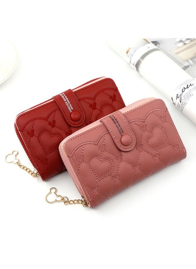 Women's Purse Fashion Women's Mid-length Zipper Buckle Purse Clutch Purse Coin Purse