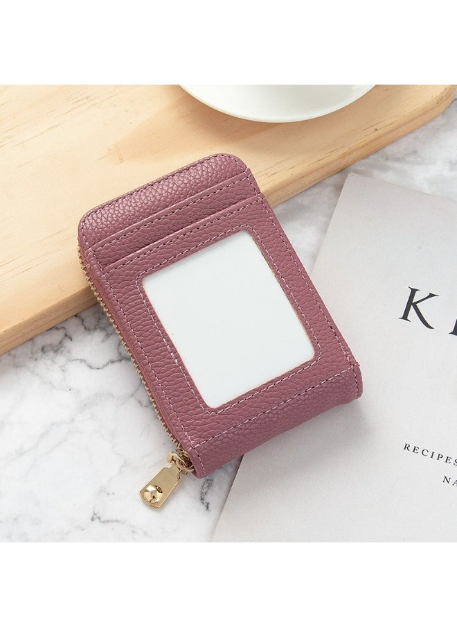 Card Bag Lady Korean Anti-degaussing Solid cColor Driving License Mini Simple Multi-functional Compact Card Bag Card Cover Female