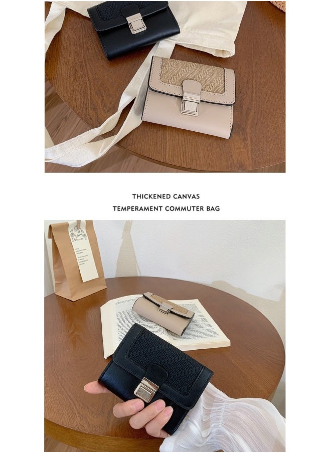 Ladies Purse Wallet PU Leather Short Women Wallet Card Holder Organiser Wallet Wristlet Clutch Wallet with Zipper Pocket Coin Purse