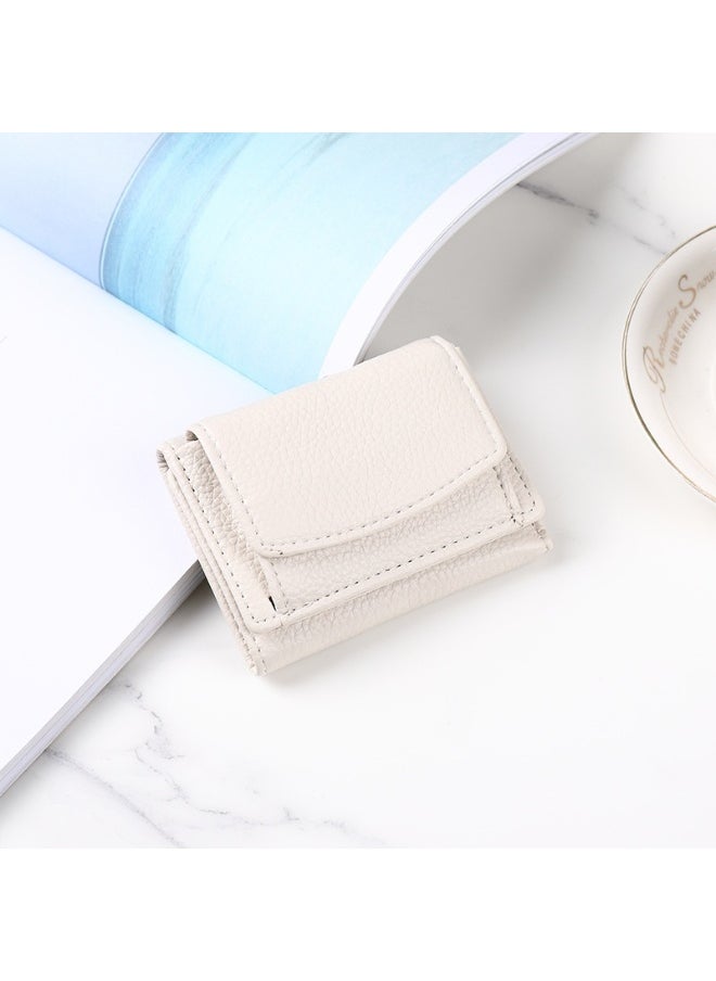Korean Simple Women's Purse Short Multi-card Three Fold Large Capacity Anti-degaussing Purse