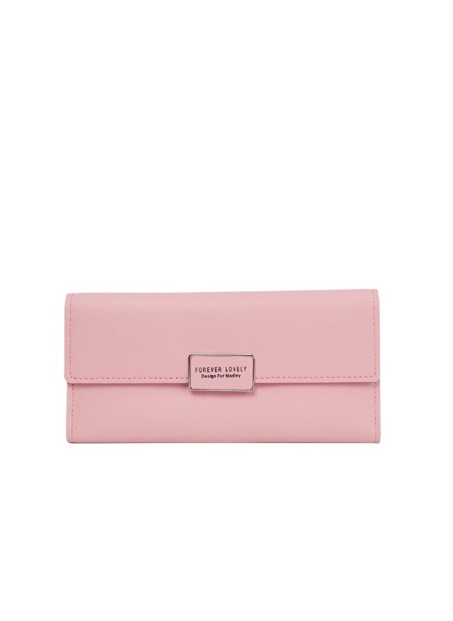 Ladies Purse Wallet PU Leather Long Women Wallet Card Holder Organiser Wallet Wristlet Clutch Wallet with Zipper Pocket Coin Purse Phone Wallet
