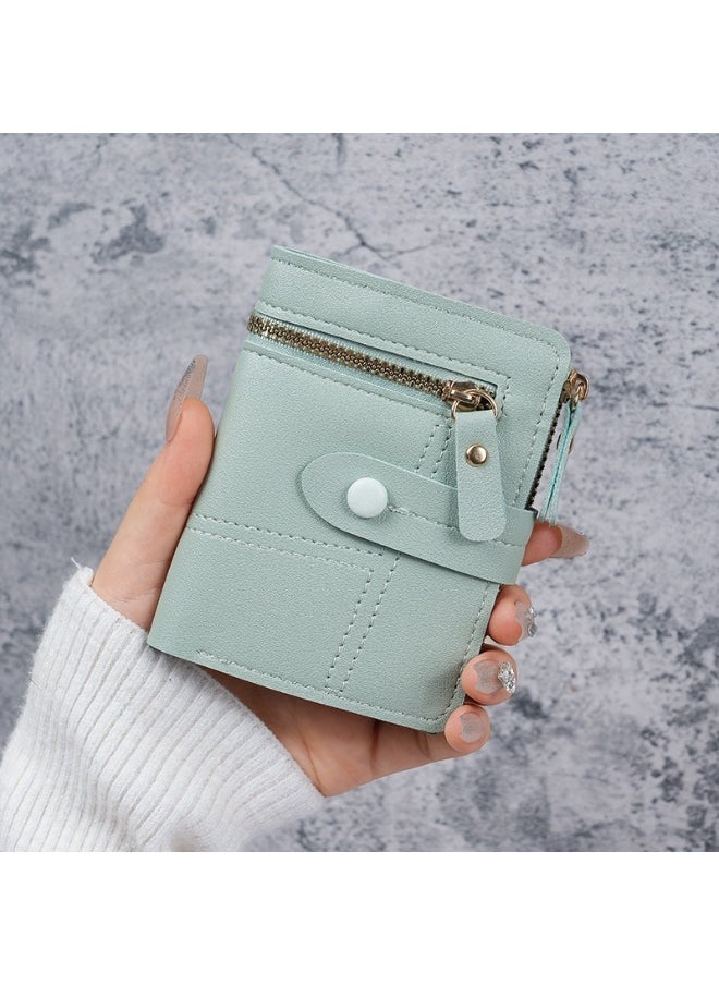 Ladies Purse Wallet PU Leather Short Women Wallet Card Holder Organiser Wallet Wristlet Clutch Wallet with Zipper Pocket Coin Purse Phone Wallet