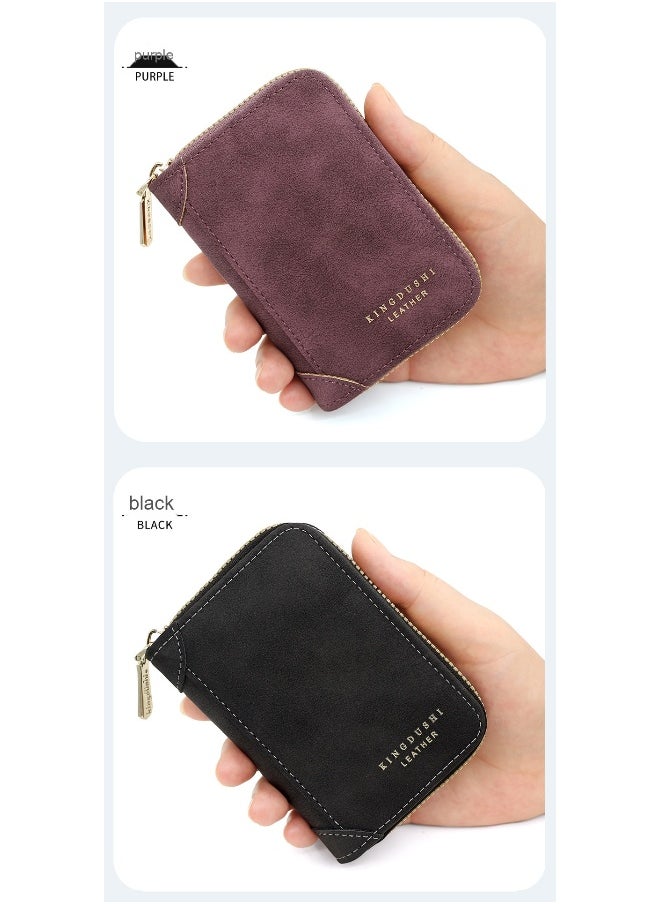 Card Bag Exquisite Pu Matte Texture Large Capacity Multi-card Bag Organ Bag Coin Wallet Card Bag