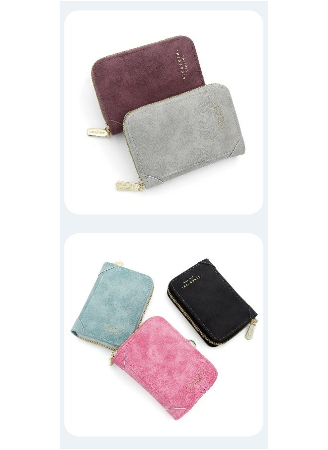 Card Bag Exquisite Pu Matte Texture Large Capacity Multi-card Bag Organ Bag Coin Wallet Card Bag