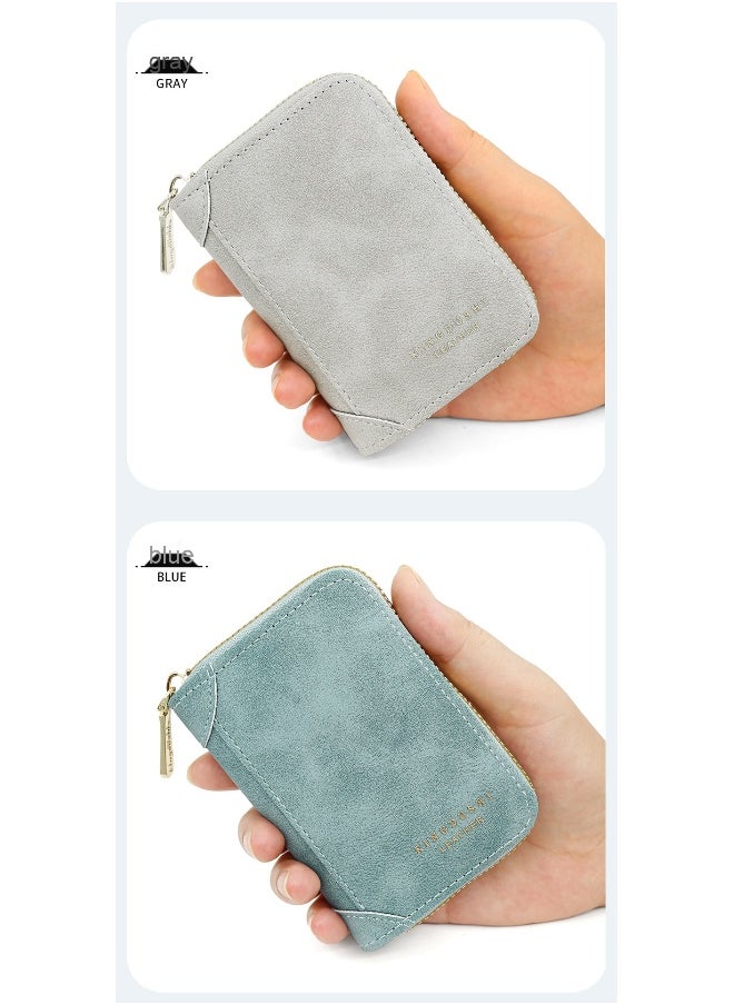 Card Bag Exquisite Pu Matte Texture Large Capacity Multi-card Bag Organ Bag Coin Wallet Card Bag