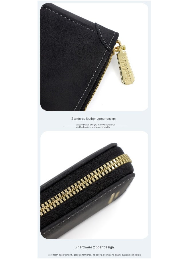 Card Bag Exquisite Pu Matte Texture Large Capacity Multi-card Bag Organ Bag Coin Wallet Card Bag