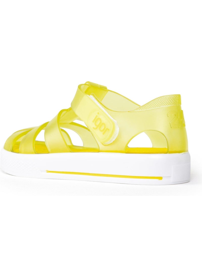 Star Anti-Slip Flex Foam Velcro Transparent Sandals Unisex Children'S SANDALS S10171 U