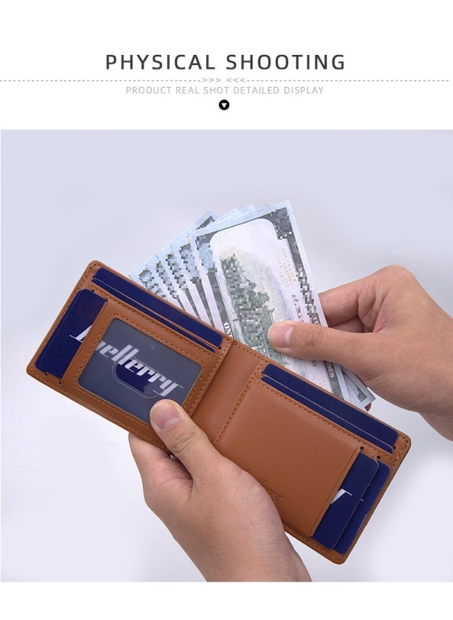 Men's Wallet Carbon Fiber Multi-card Wallet Multi-functional Thin RFID Anti-magnetic Card Bag