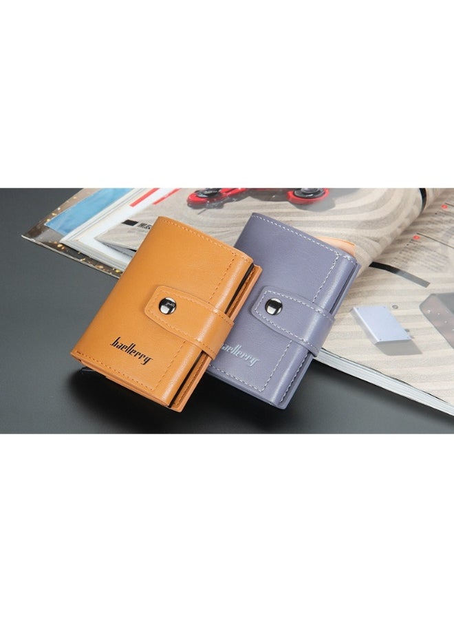 Men's Card Bag Anti-degaussing Aluminum Box Advanced Sense Multi-function Card Clip Multi-card Card Sleeve
