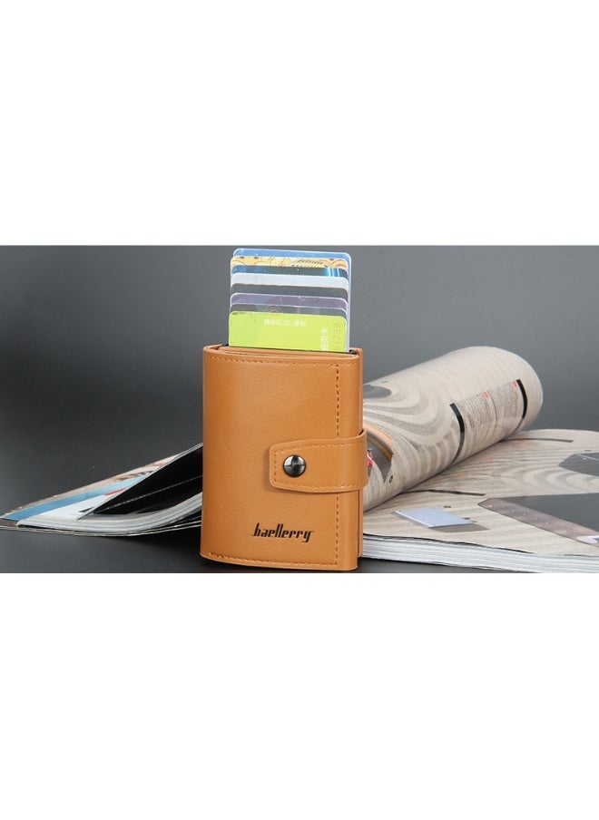 Men's Card Bag Anti-degaussing Aluminum Box Advanced Sense Multi-function Card Clip Multi-card Card Sleeve