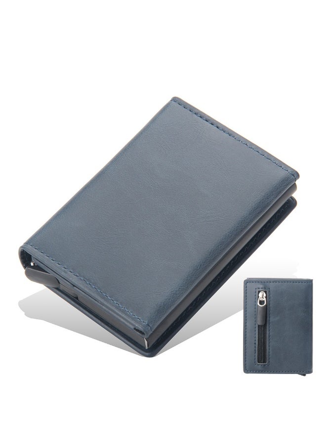 Men's Card Bag Business Leisure Anti-demagnetization Anti-theft Multi-card Automatic Card Jacket