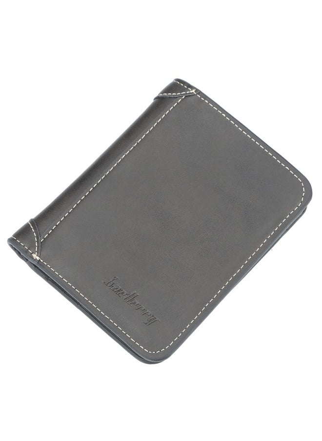 Men's Wallet Short Casual Small Wallet Youth Vintage Mini Money Clip