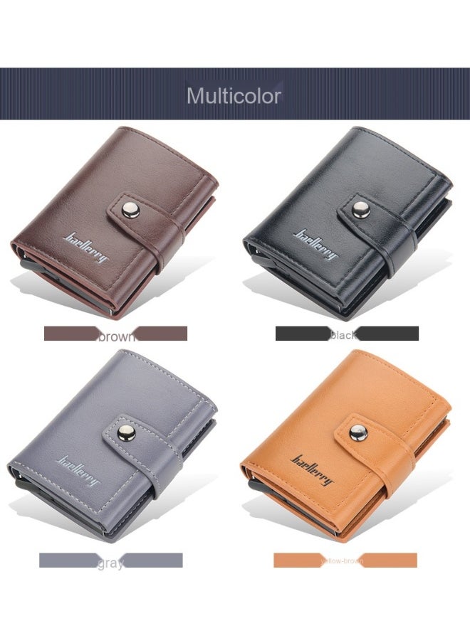 Men's Card Bag Anti-degaussing Aluminum Box Advanced Sense Multi-function Card Clip Multi-card Card Sleeve