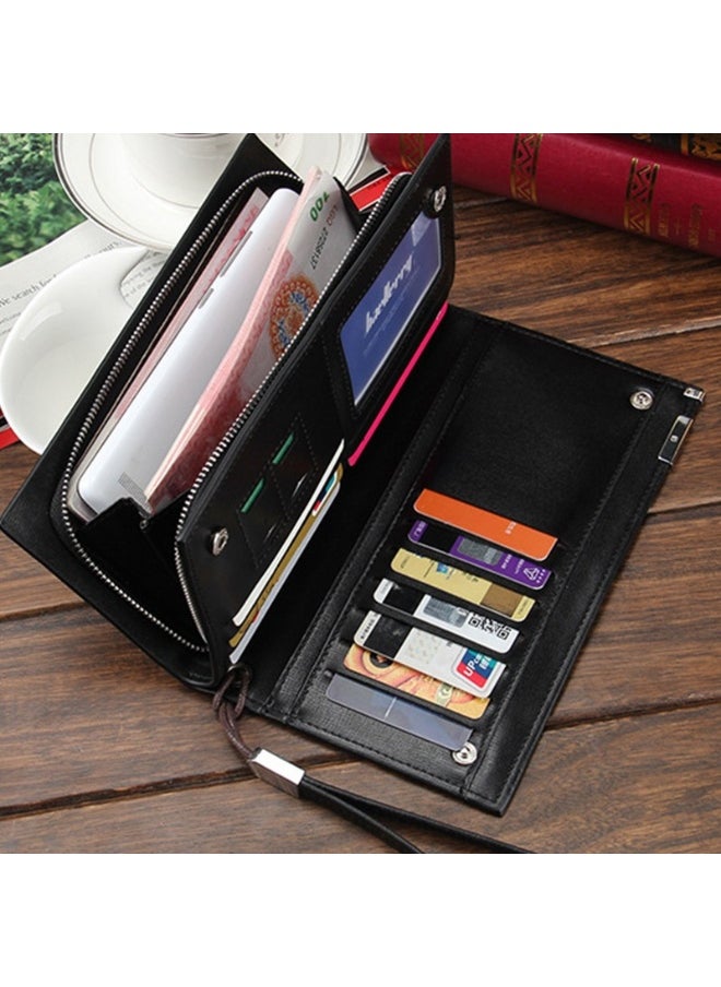 Men's Wallet Long Zipper Multi-functional Wear-resistant Wallet Business Advanced Sense Handbag