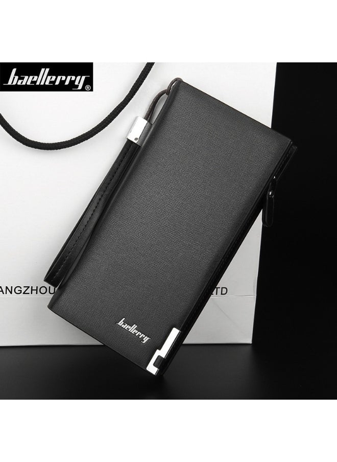 Men's Wallet Long Zipper Multi-functional Wear-resistant Wallet Business Advanced Sense Handbag