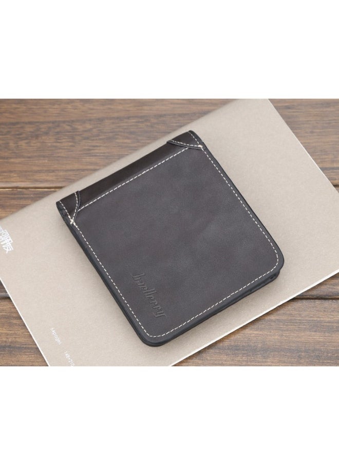 Men's Wallet Short Casual Small Wallet Youth Vintage Mini Money Clip