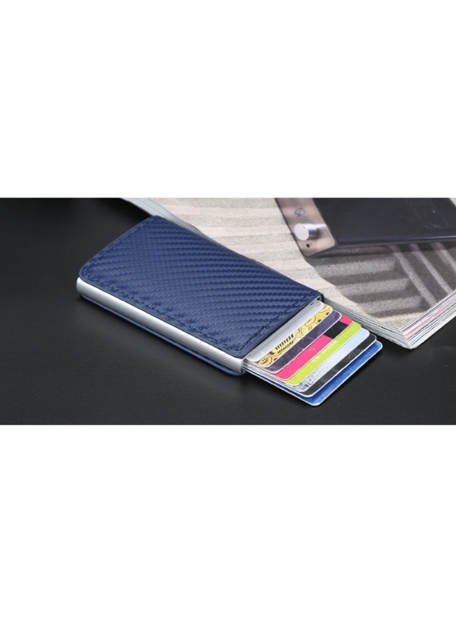 Men's Card Bag Card Sleeve Anti-degaussing RFID Wutomatic Card Men's Bank Card Clip Wallet