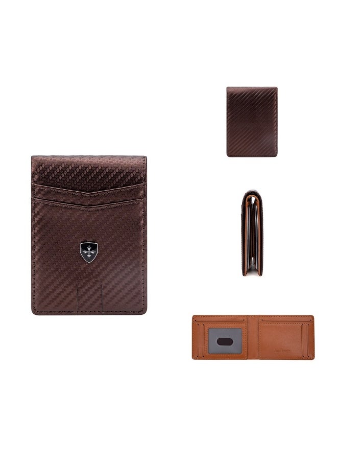 Men's Wallet Carbon Fiber Multi-card Wallet Multi-functional Thin RFID Anti-magnetic Card Bag
