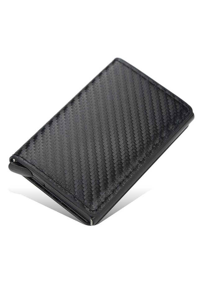 Men's Card Bag Card Sleeve Anti-degaussing RFID Wutomatic Card Men's Bank Card Clip Wallet