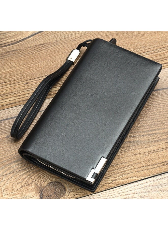 Men's Wallet Long Zipper Multi-functional Wear-resistant Wallet Business Advanced Sense Handbag