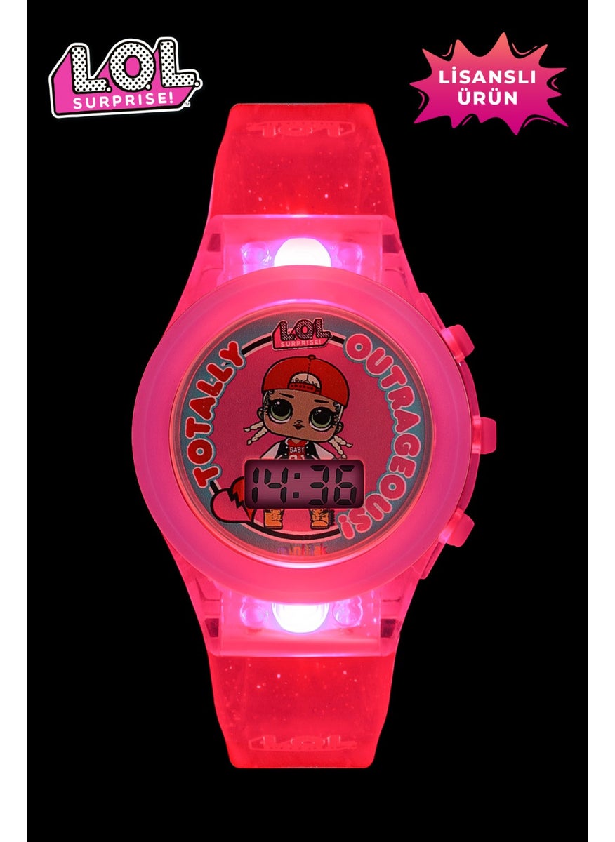 Licensed L.O.L. SURPRISE! LOL7210 Kids Pink Light Children's Wristwatch