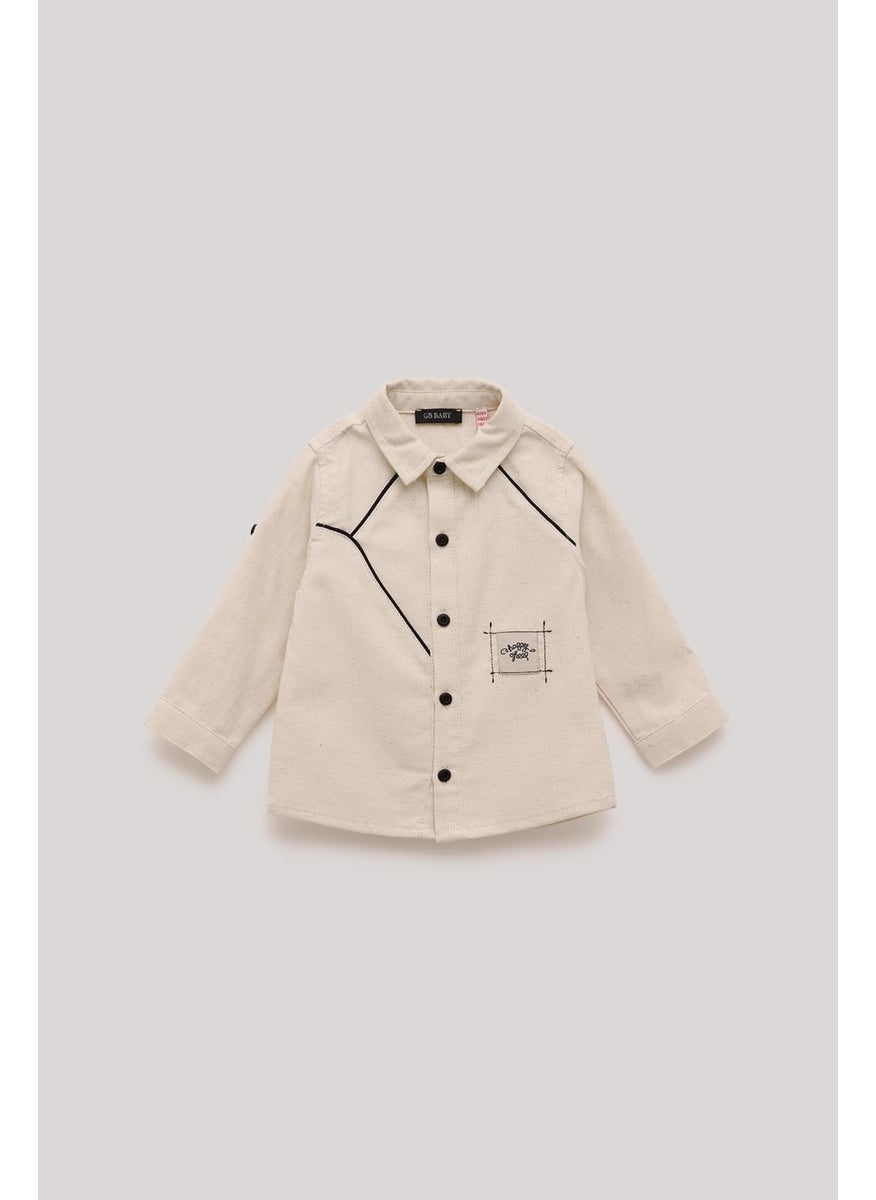 Bg Store Baby Boy Ecru Shirt