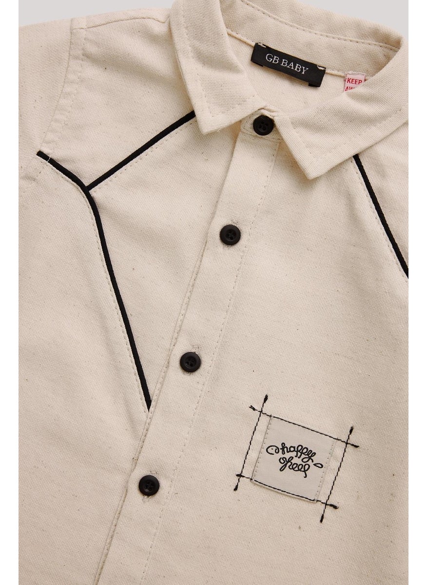 Bg Store Baby Boy Ecru Shirt