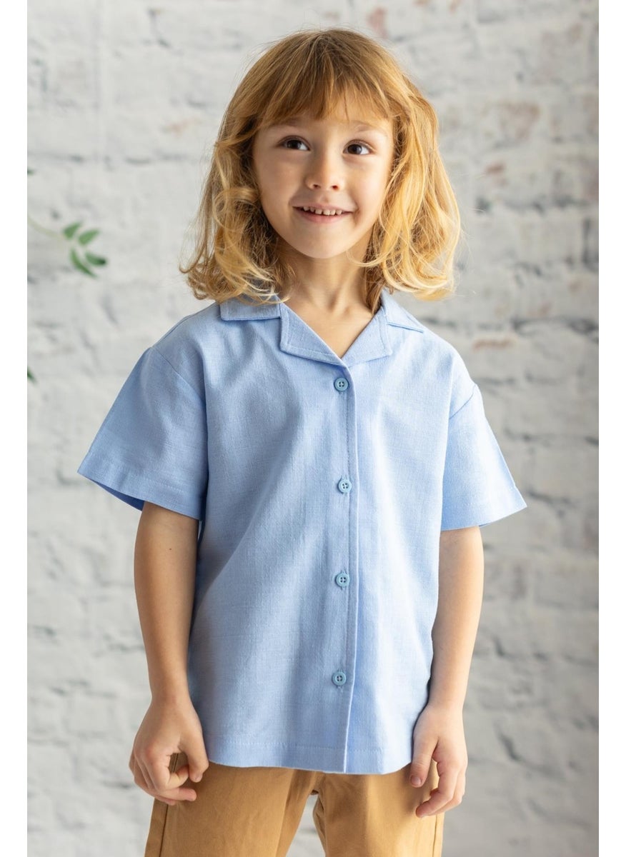 Boy Short Sleeve Woven Shirt