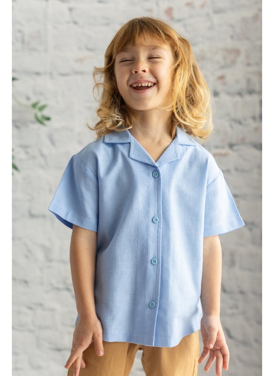 Boy Short Sleeve Woven Shirt