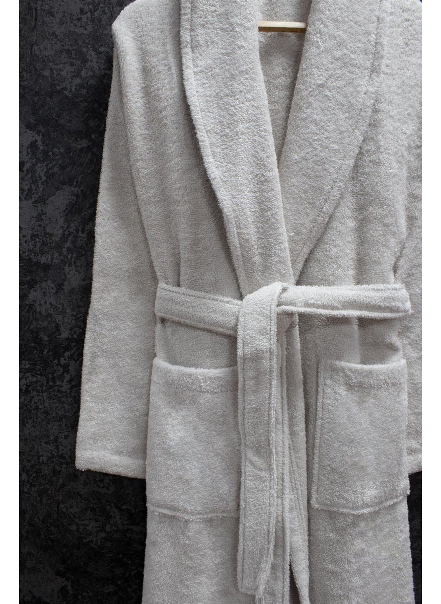 100% Cotton Shawl Loop Bathrobe Sand